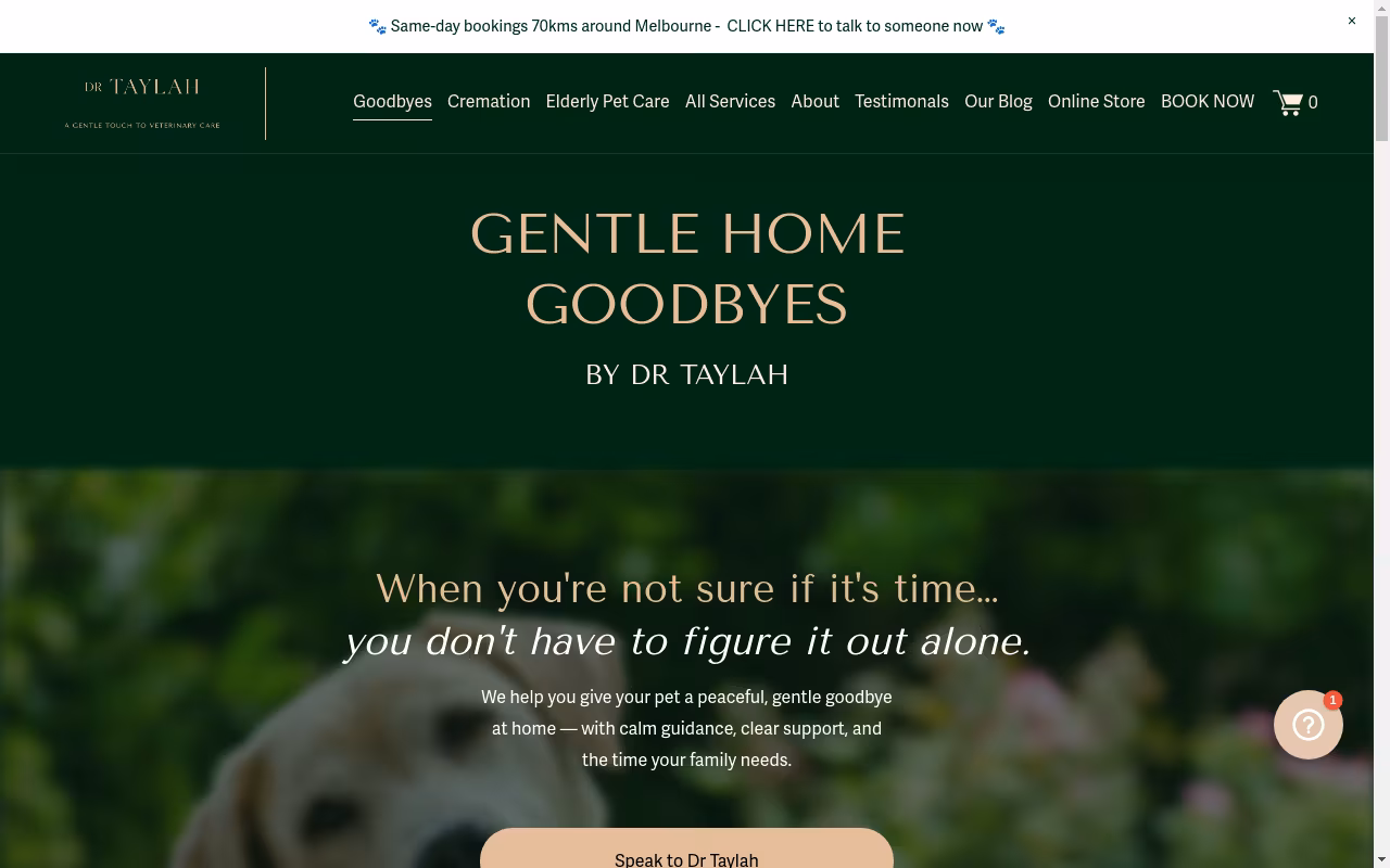 DR TAYLAH - Gentle Home Goodbyes