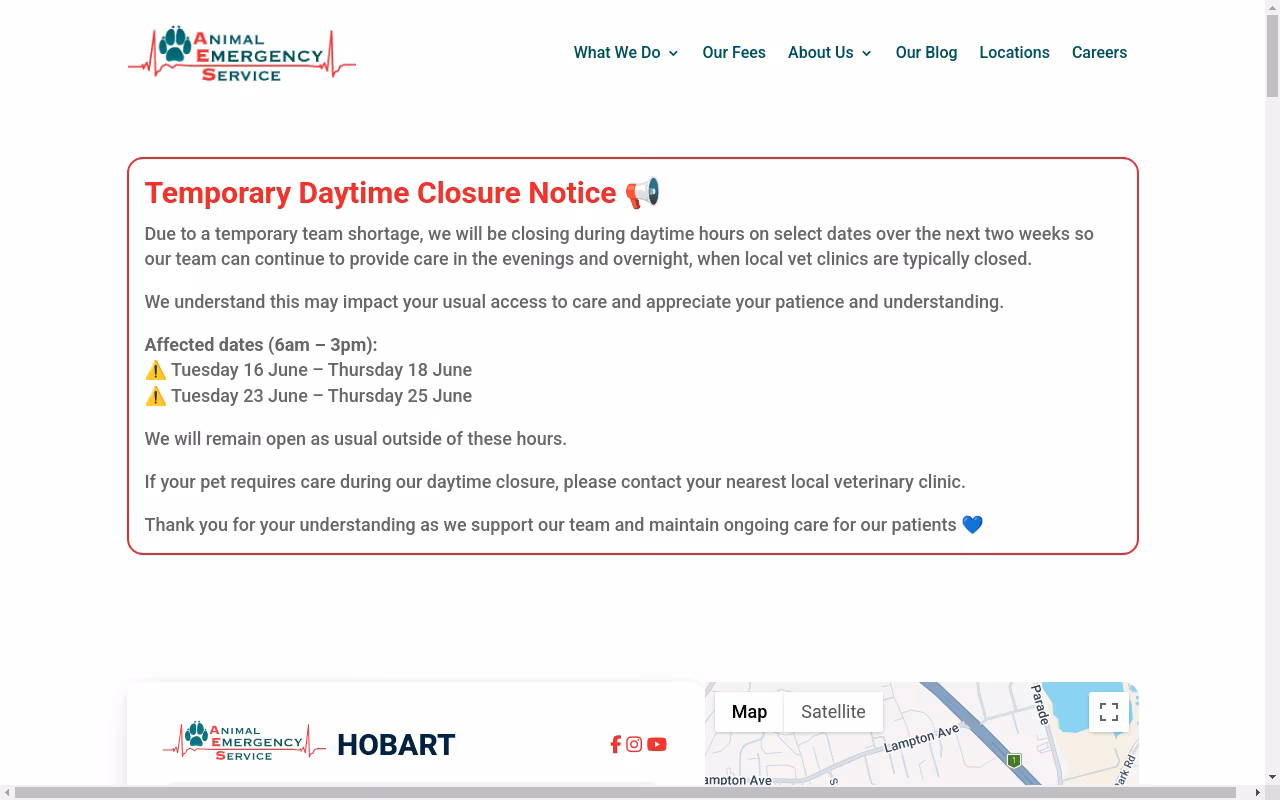 Animal Emergency Service Hobart