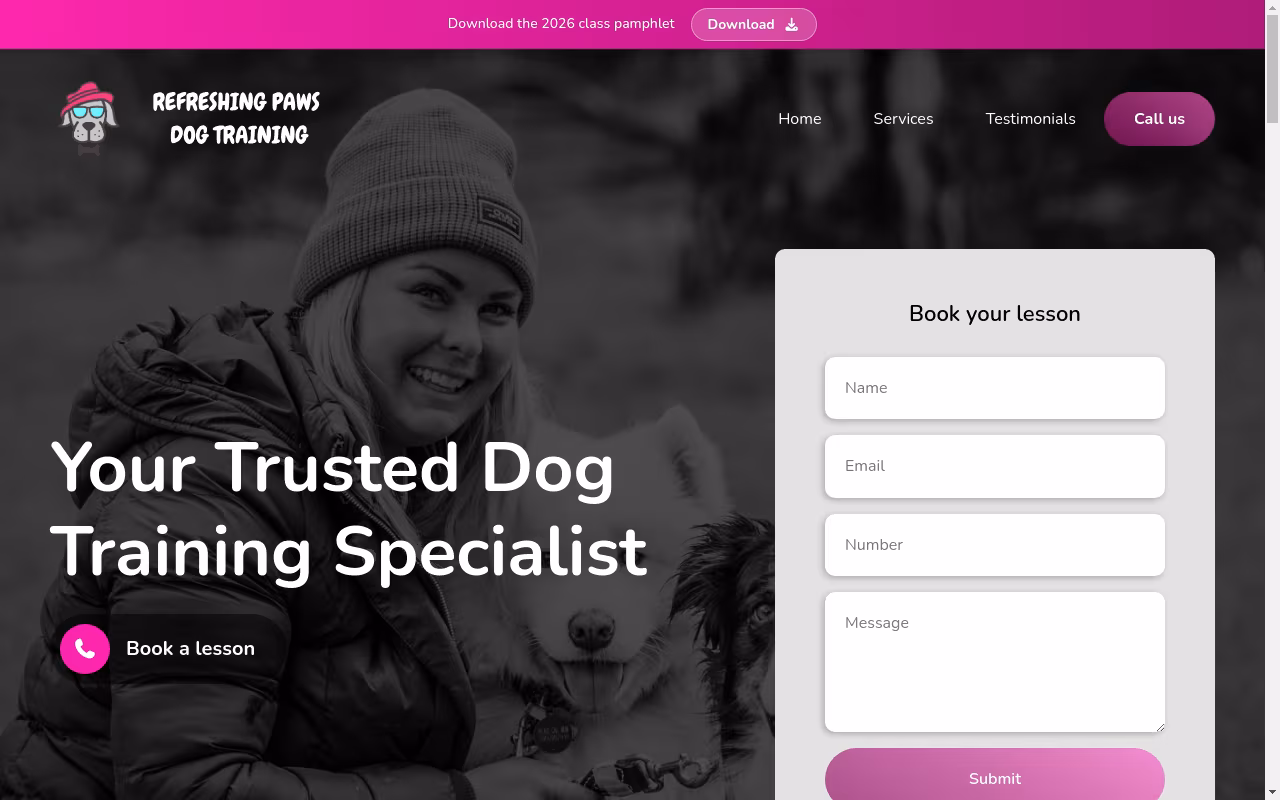 Refreshing Paws Dog Training