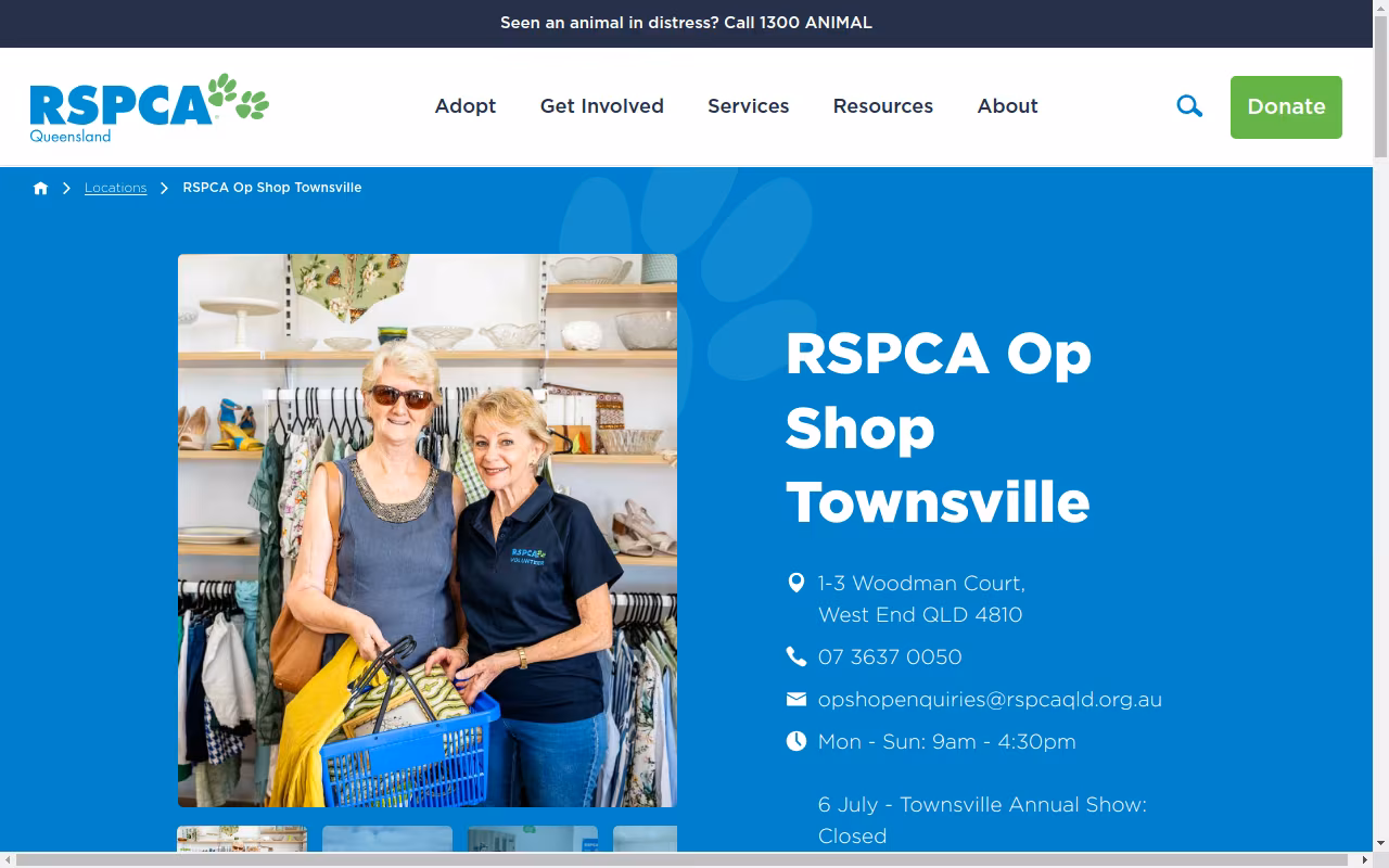 RSPCA Op Shop - Townsville