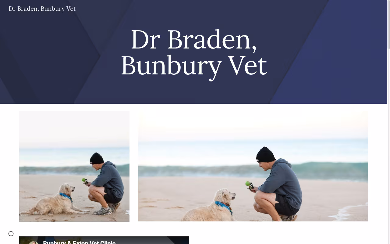 Dr Braden, Bunbury Vet