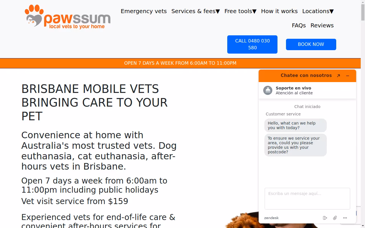 Pawssum Mobile Vets Brisbane