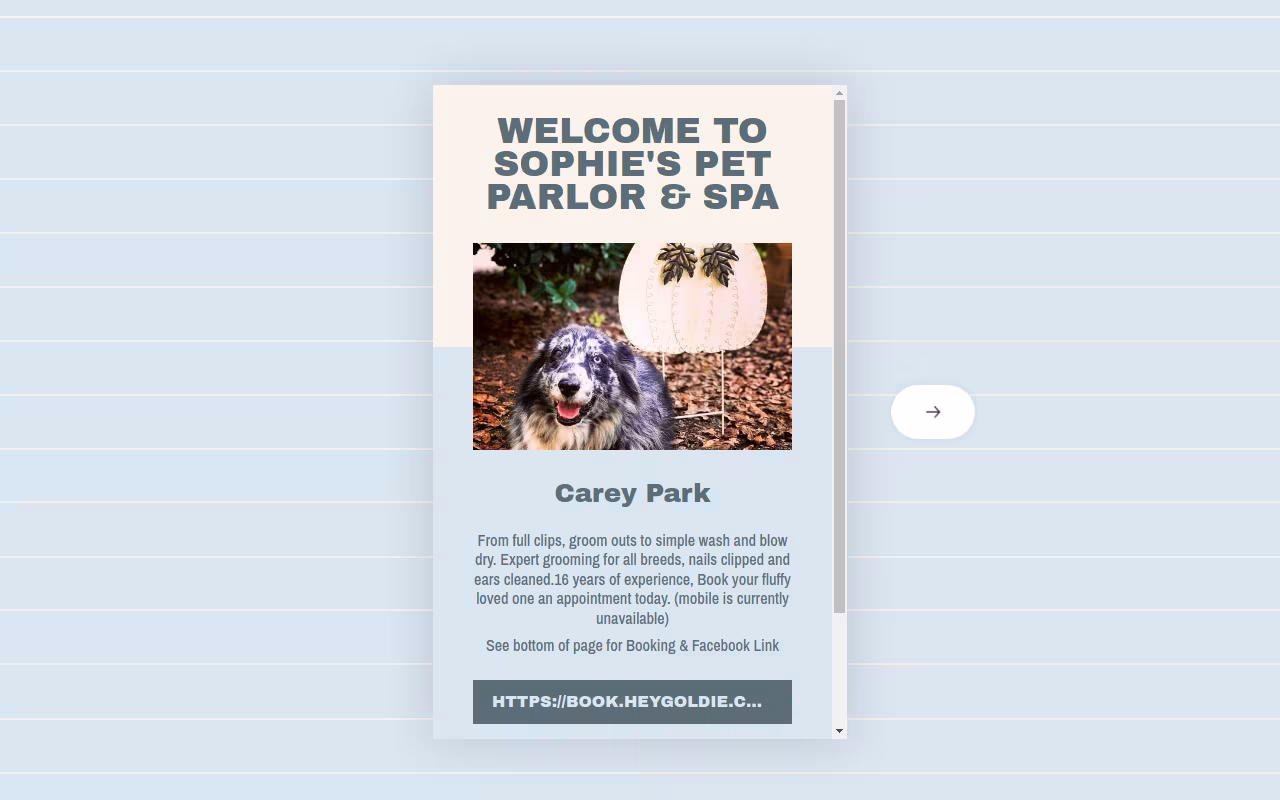 Sophie's Pet Parlour & Spa