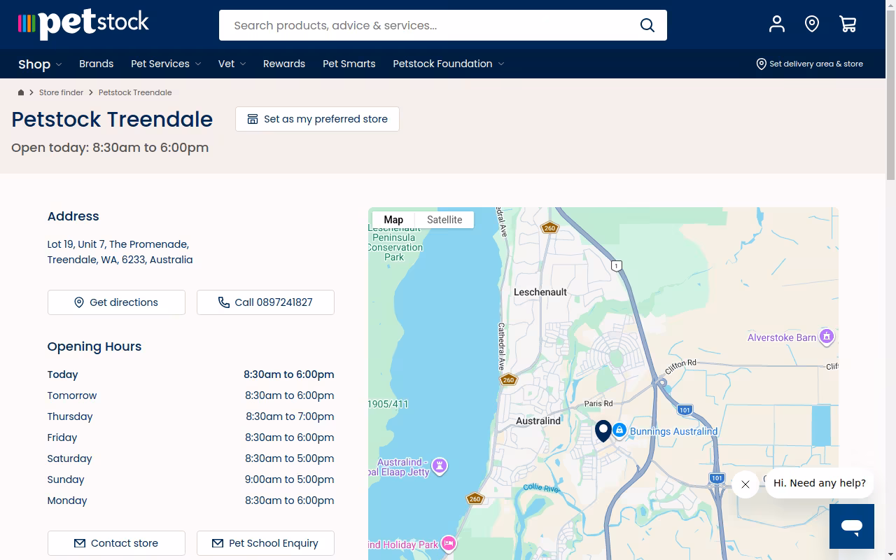 Petstock Treendale