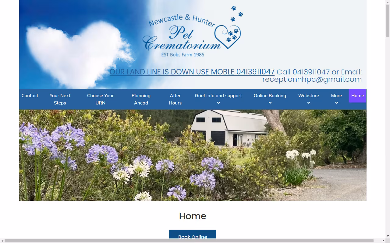 Newcastle and Hunter Pet Crematorium Bobs Farm